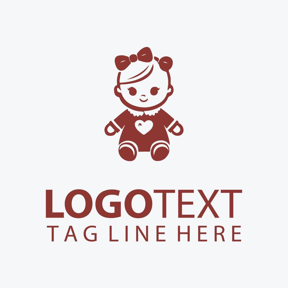 Doll baby Creations Logo vector