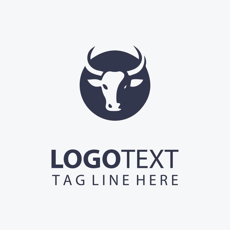 The Cow Corner Cow Logo vector