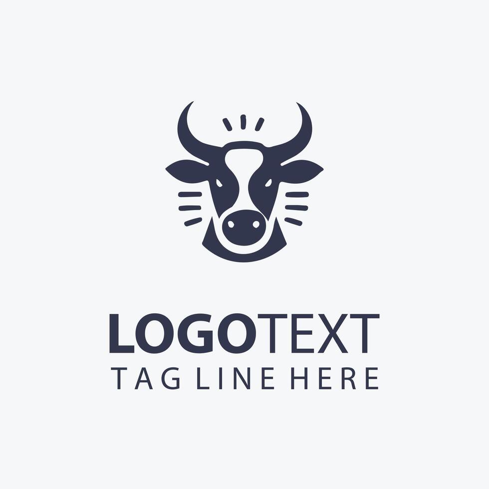 The Moo Company Cow Logo vector