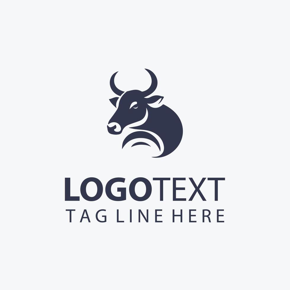Moo Nation Cow Logo vector