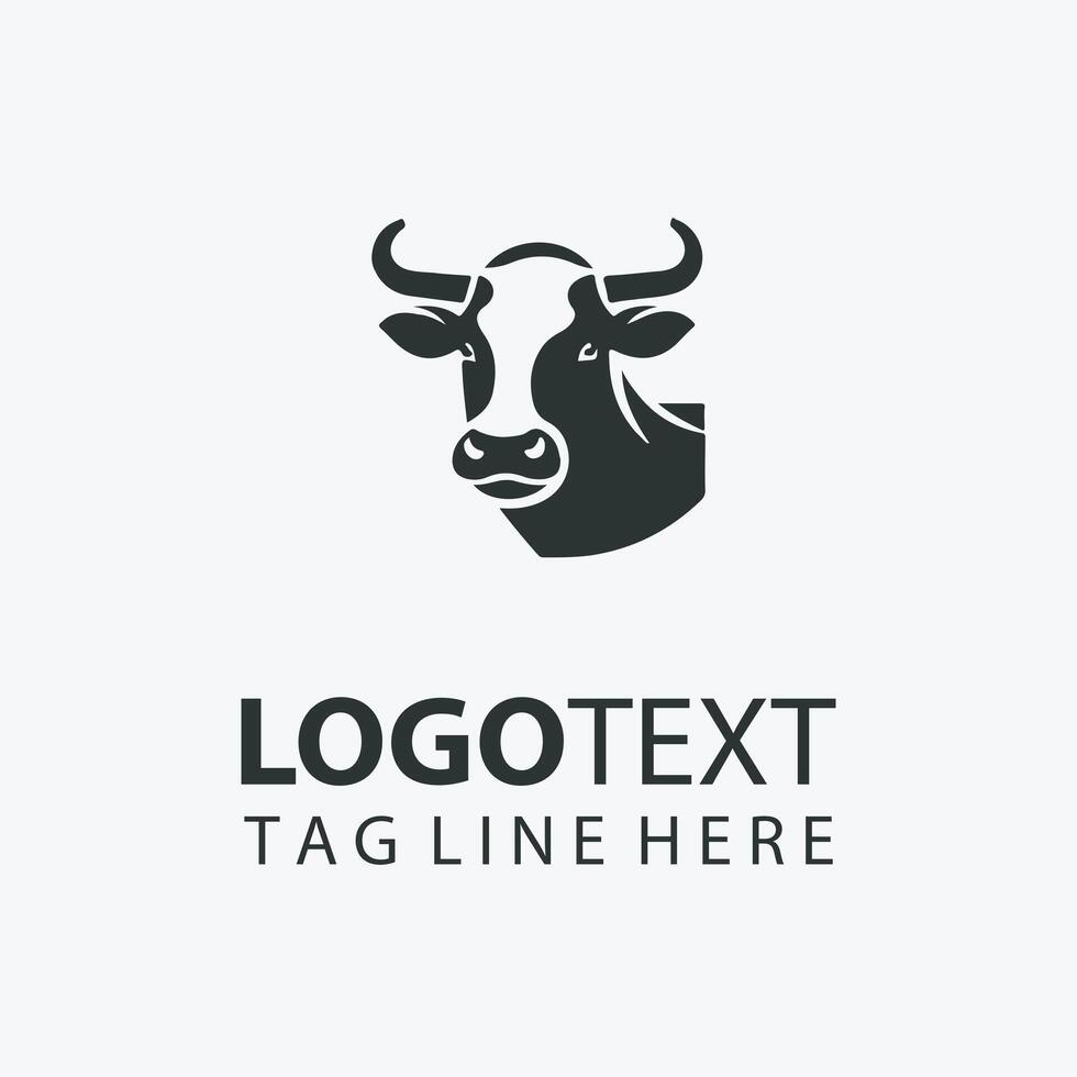 The Cow Palette Cow Logo vector
