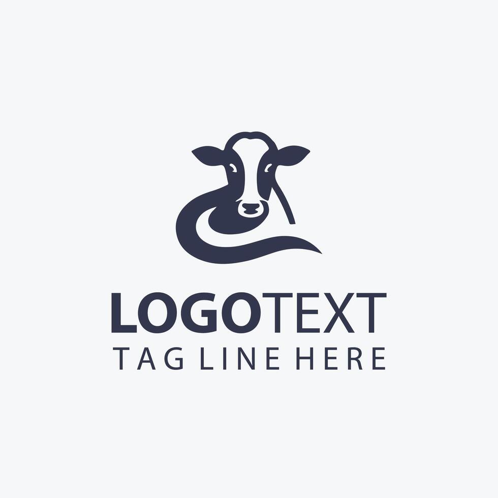 MooNest Cow Logo vector