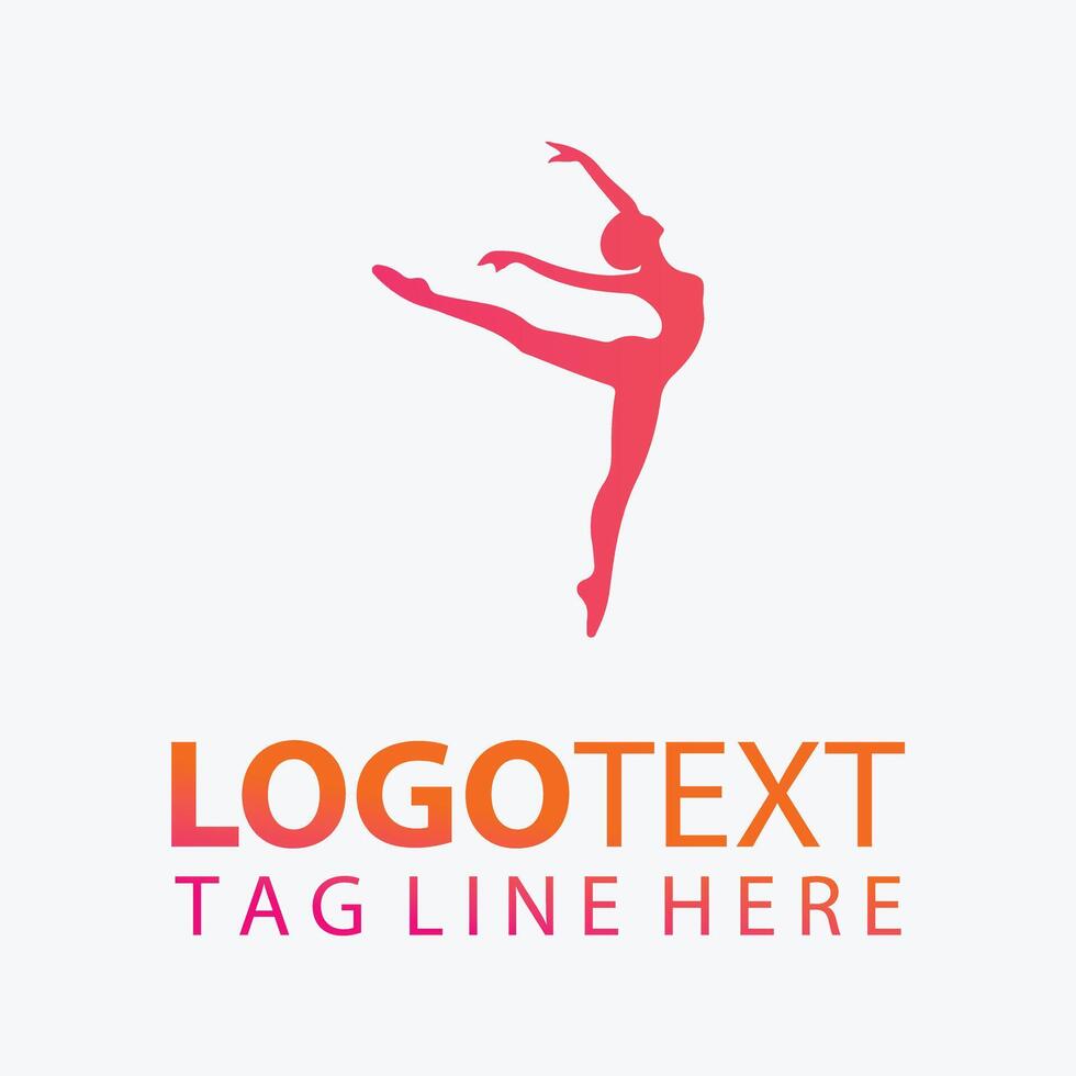 Rhythm Rising dancer logo vector