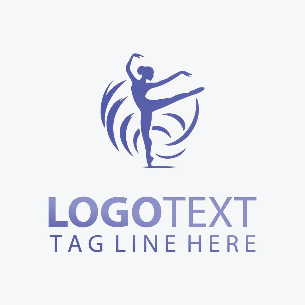 The Step Collective dancer logo vector