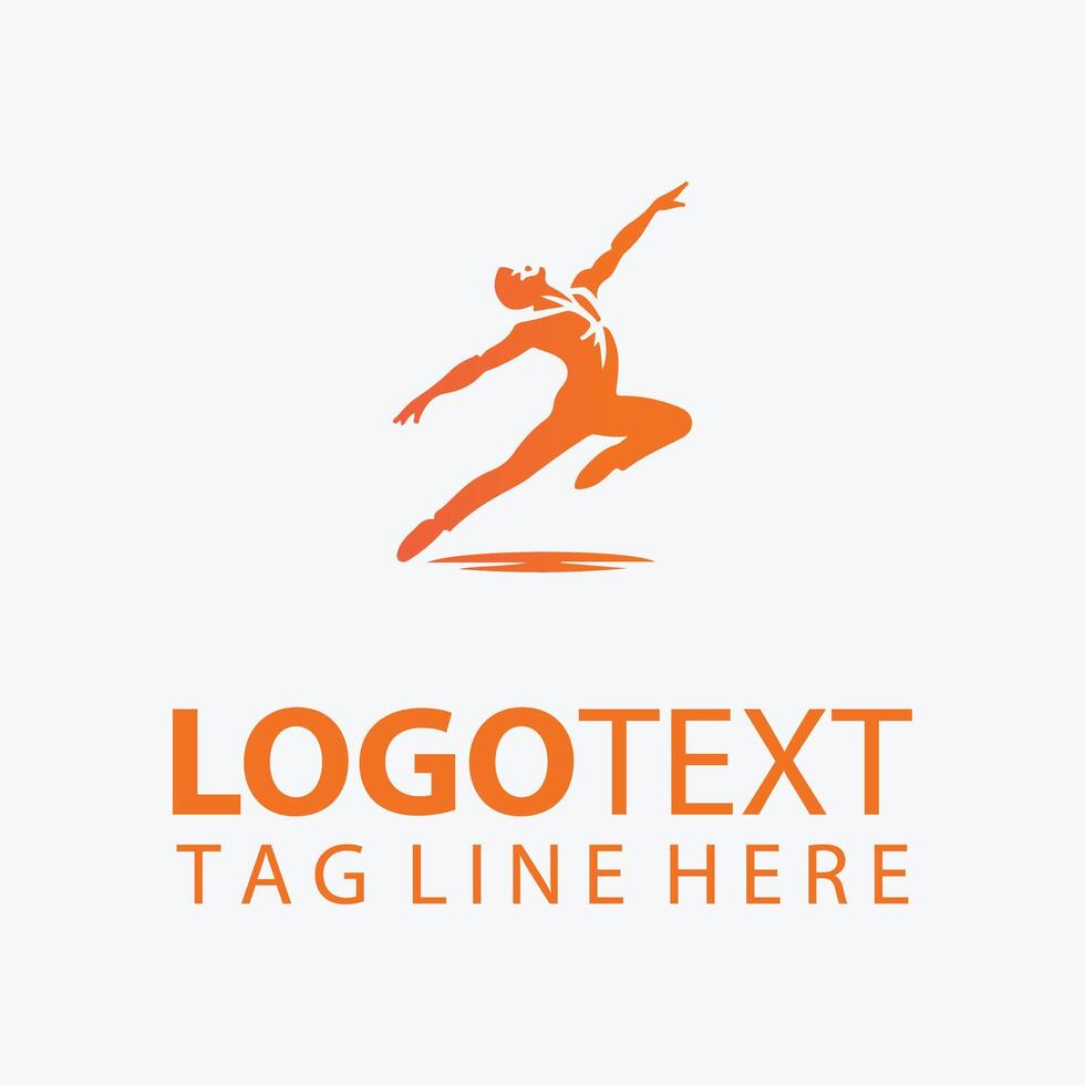 Dance Spark dancer logo vector