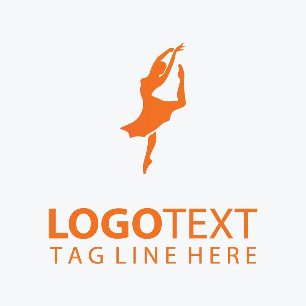 Vibe Vortex dancer logo vector