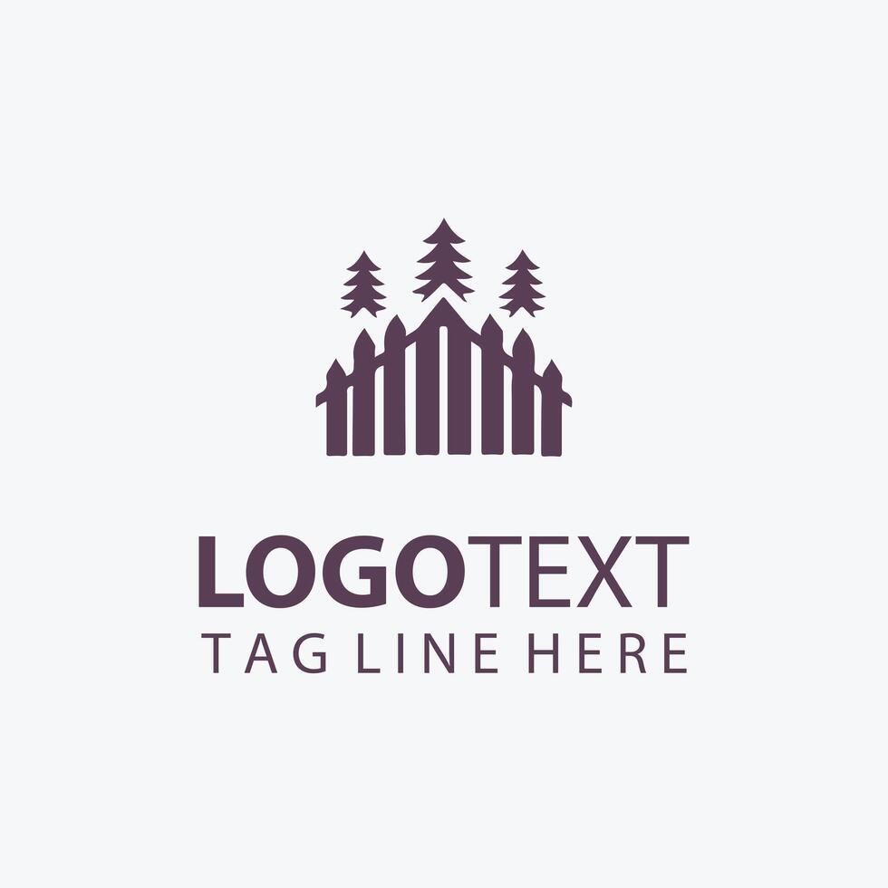 Boundary Secure Fence Logo vector
