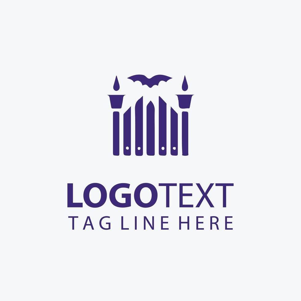 Sharp Edge Fencing Logo Design vector