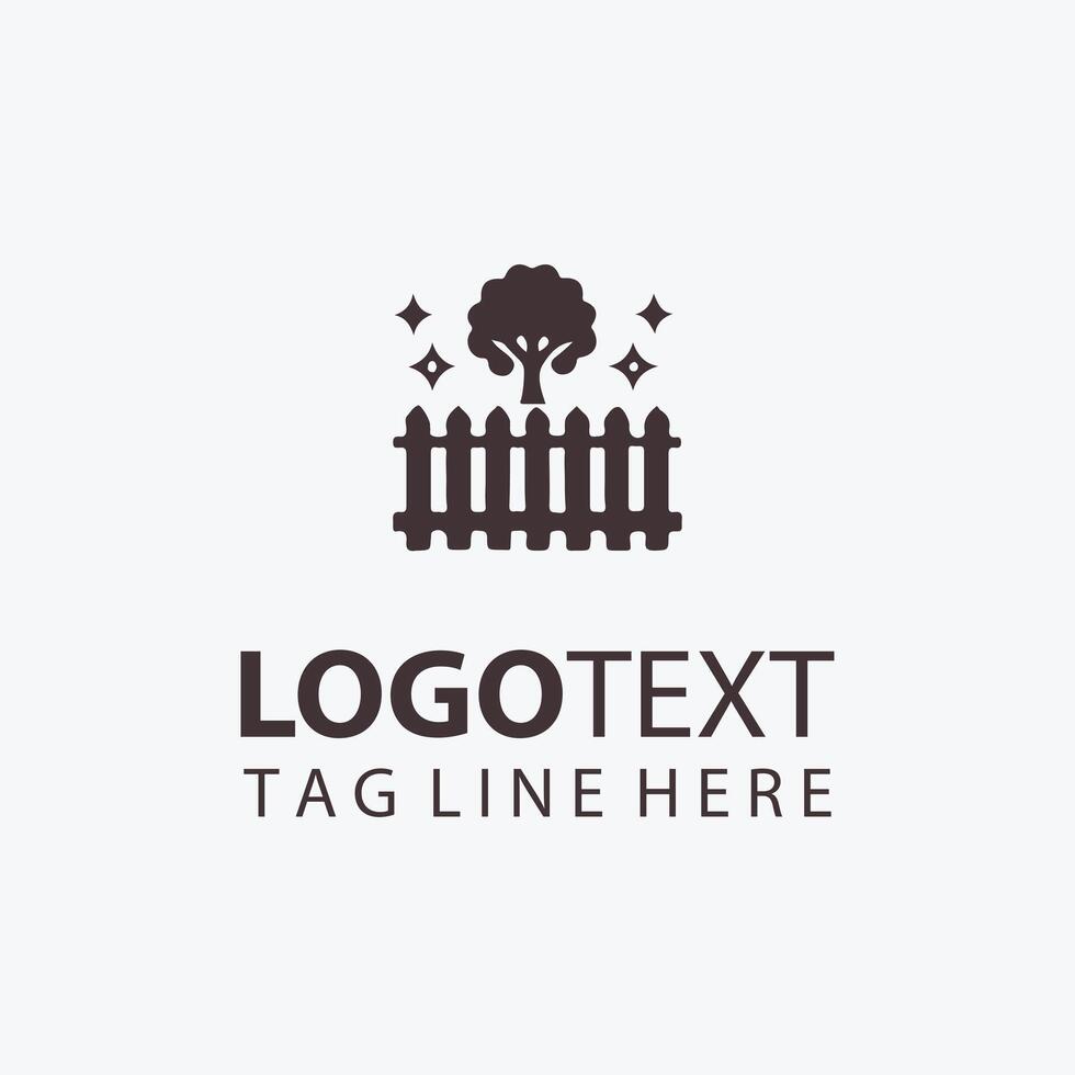 Fence Crafted Logo vector