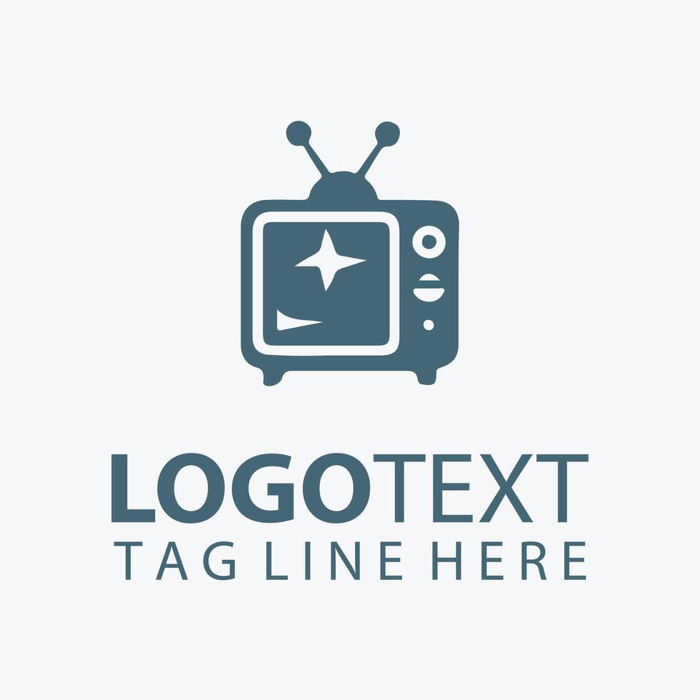 Pixel Scope television logo vector