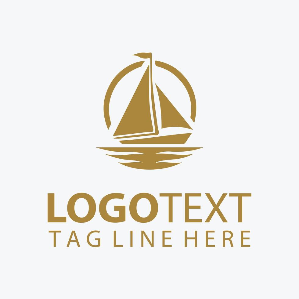 Navigators Passage Sail Ship Logo vector