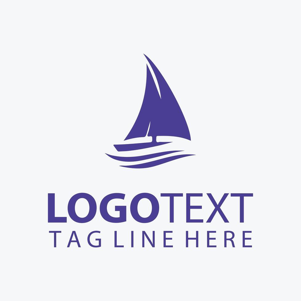 Ocean Gliders Sail Ship Logo vector