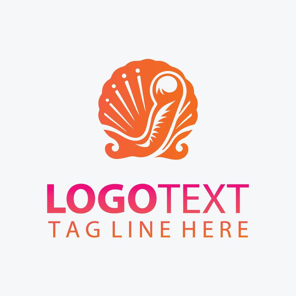 Twilight Pearl shell logo vector