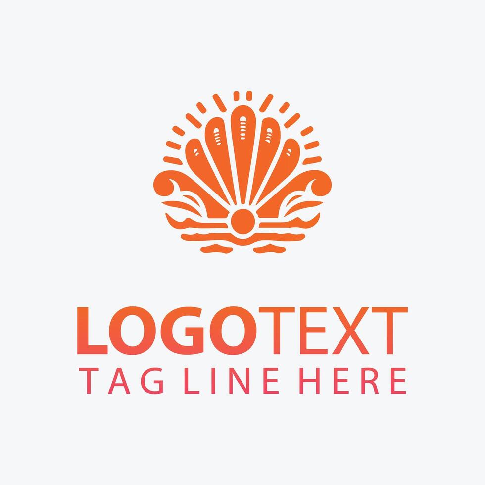 Celestial Pearl shell logo vector