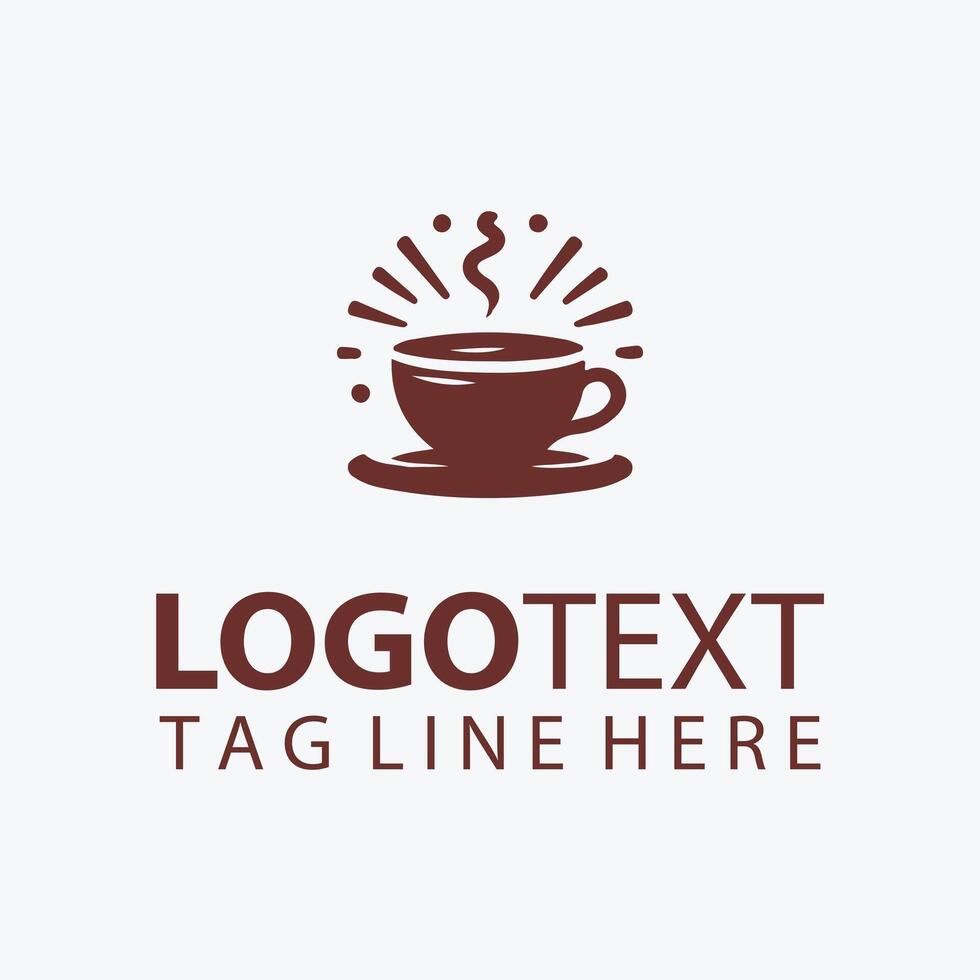Rustic Grind Coffee Bean Logo vector