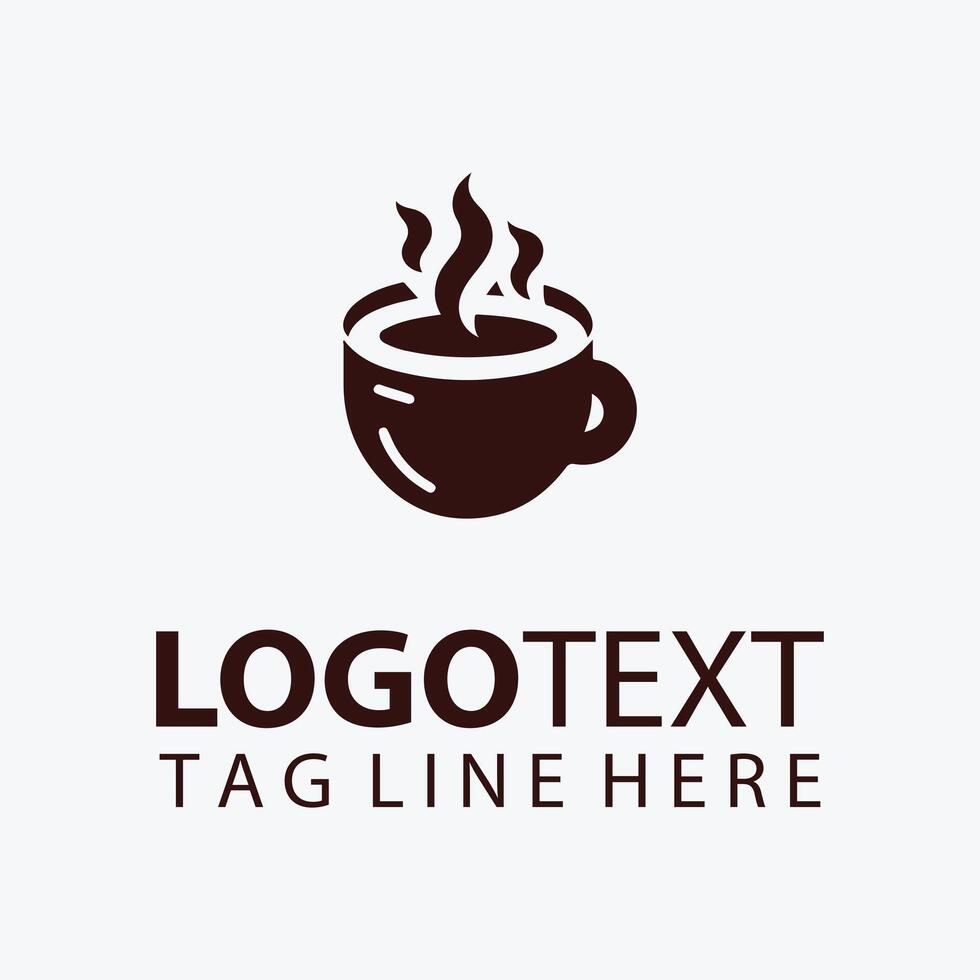 Grind And Brew Coffee Bean Logo vector