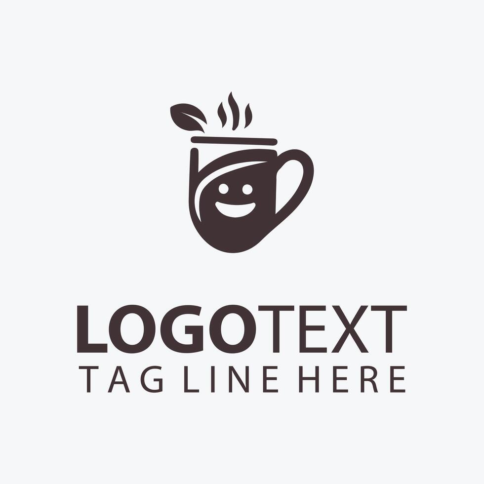 Essence of Java Coffee Bean Logo vector