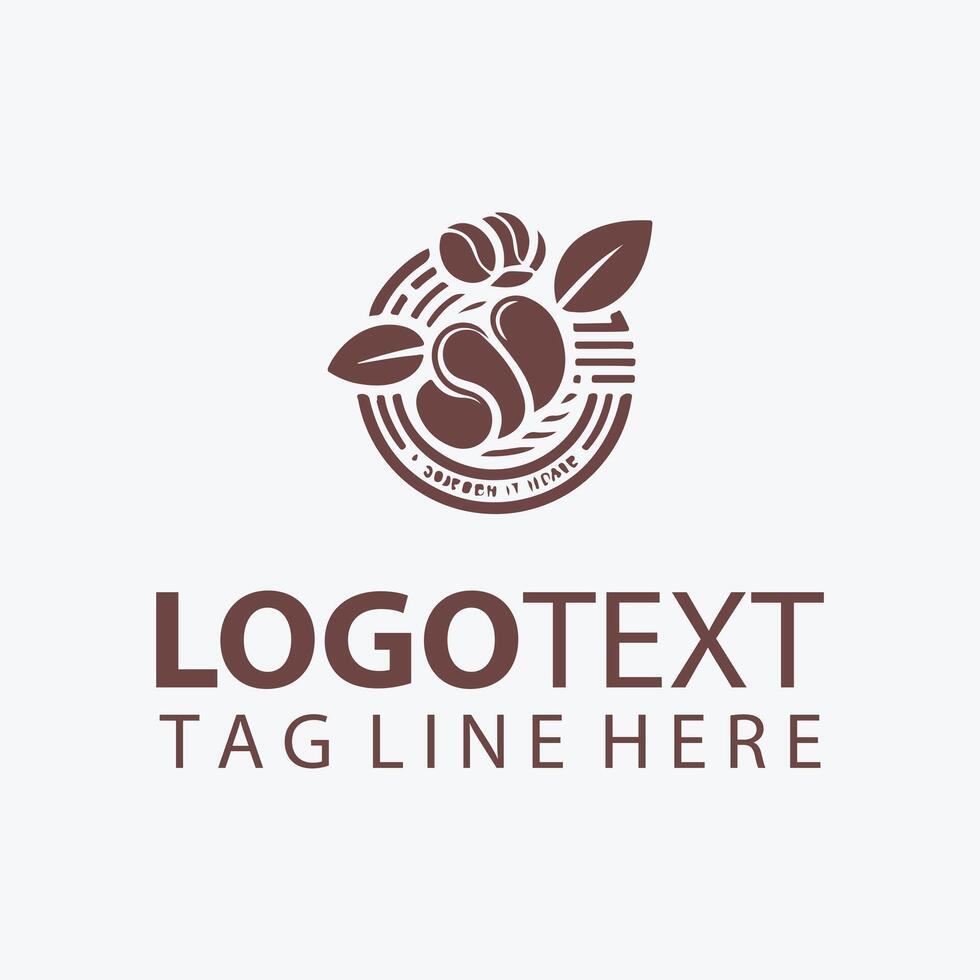 The Roasting Coffee Bean Logo vector