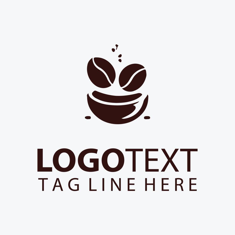 Roasted Riches Coffee Bean Logo vector