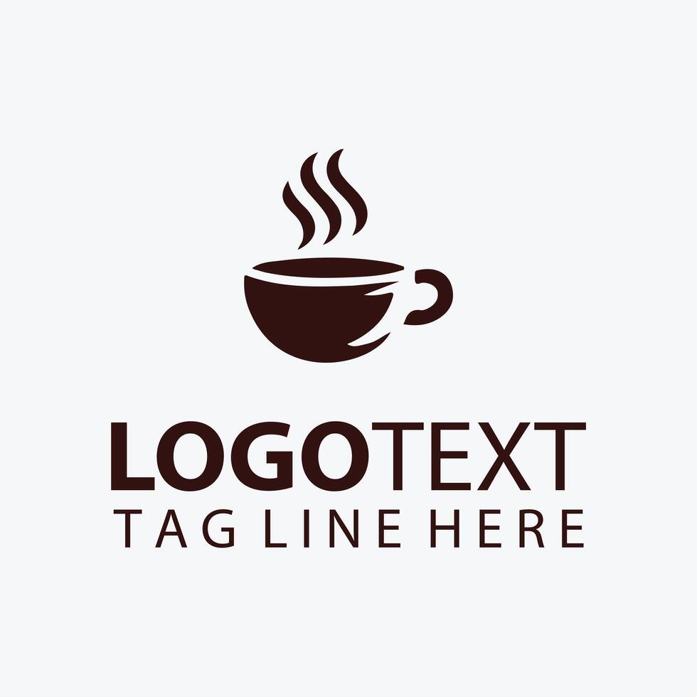 Espresso Essence Coffee Bean Logo vector
