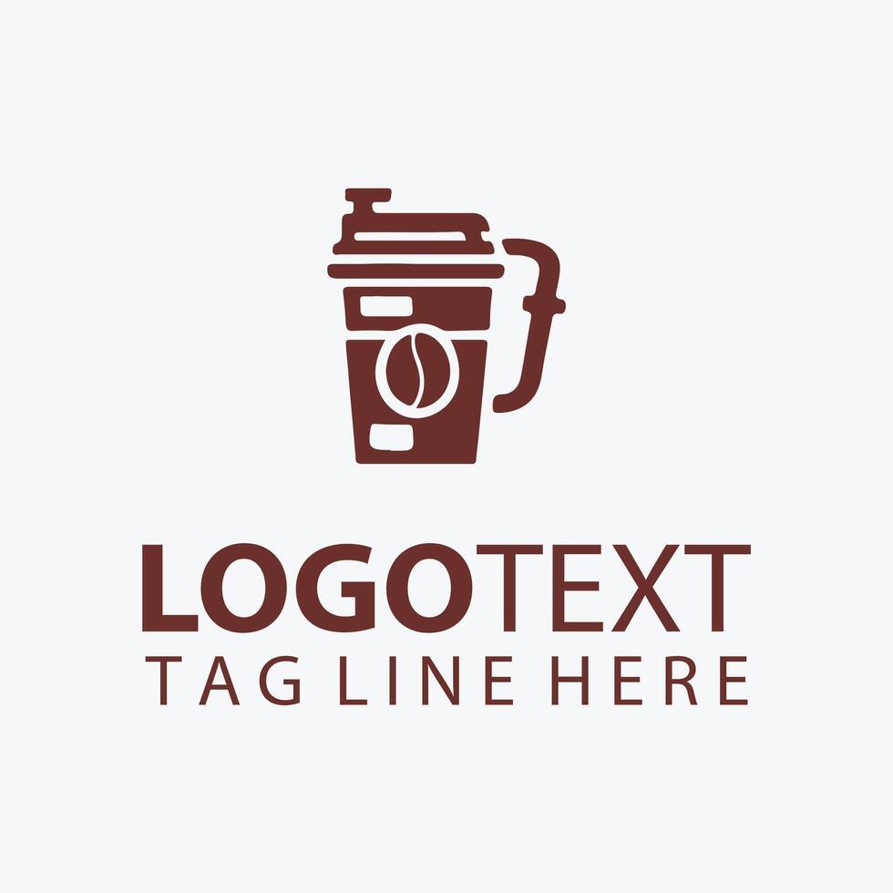 Aroma Avenue Coffee Bean Logo vector