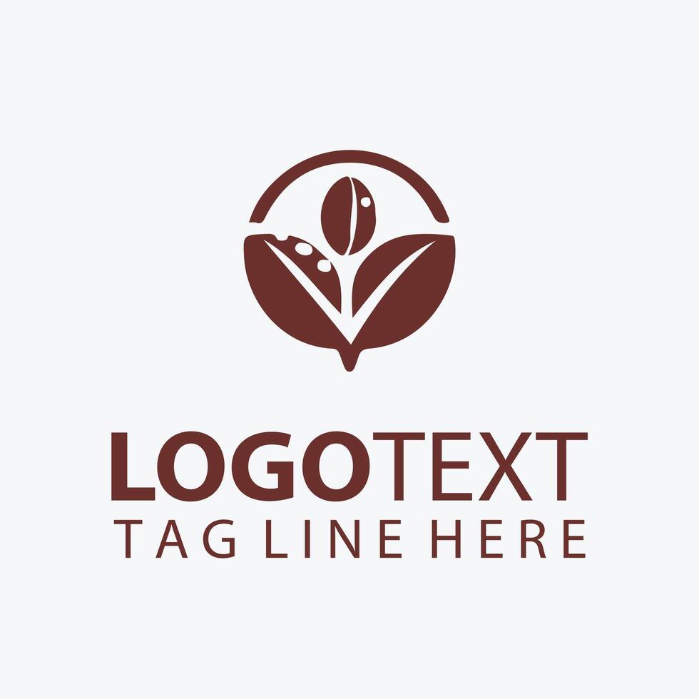 Caffeine Chronicles Coffee Bean Logo vector