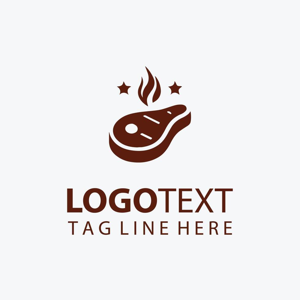 Prime Cuts Grill steak logo vector