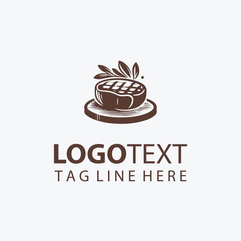 Grill Garnish Steak logo vector