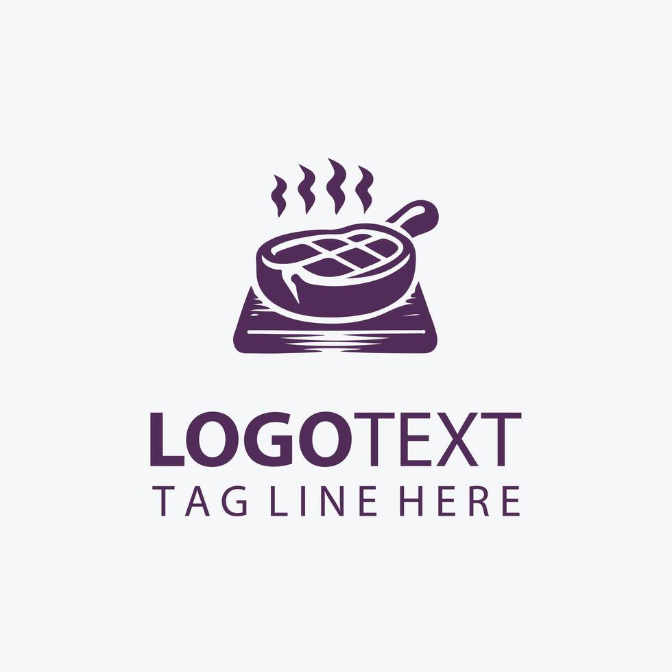 Embers Edge steak logo vector