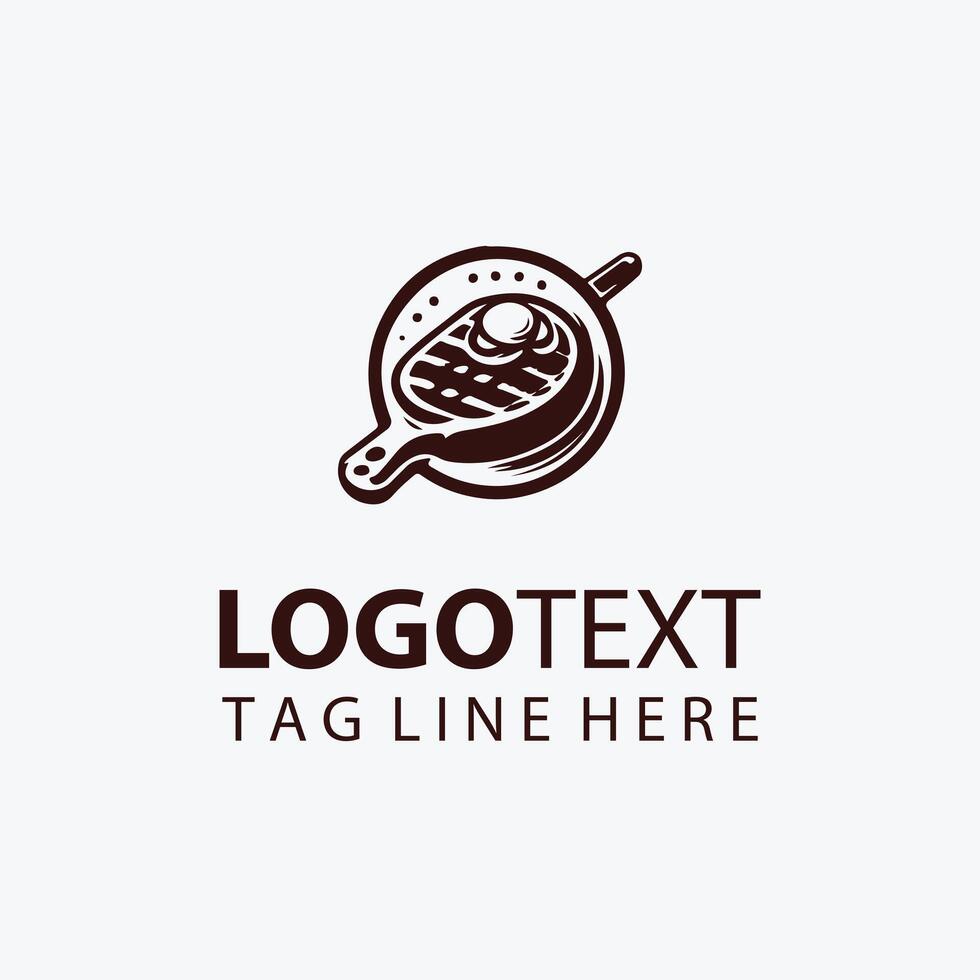 Seared to Perfection steak logo vector