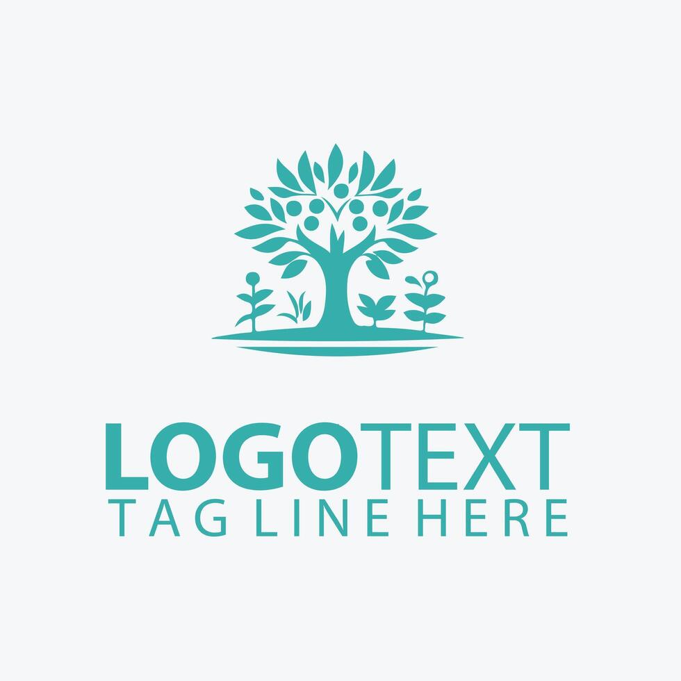 Serene Forest Gardens tree logo vector