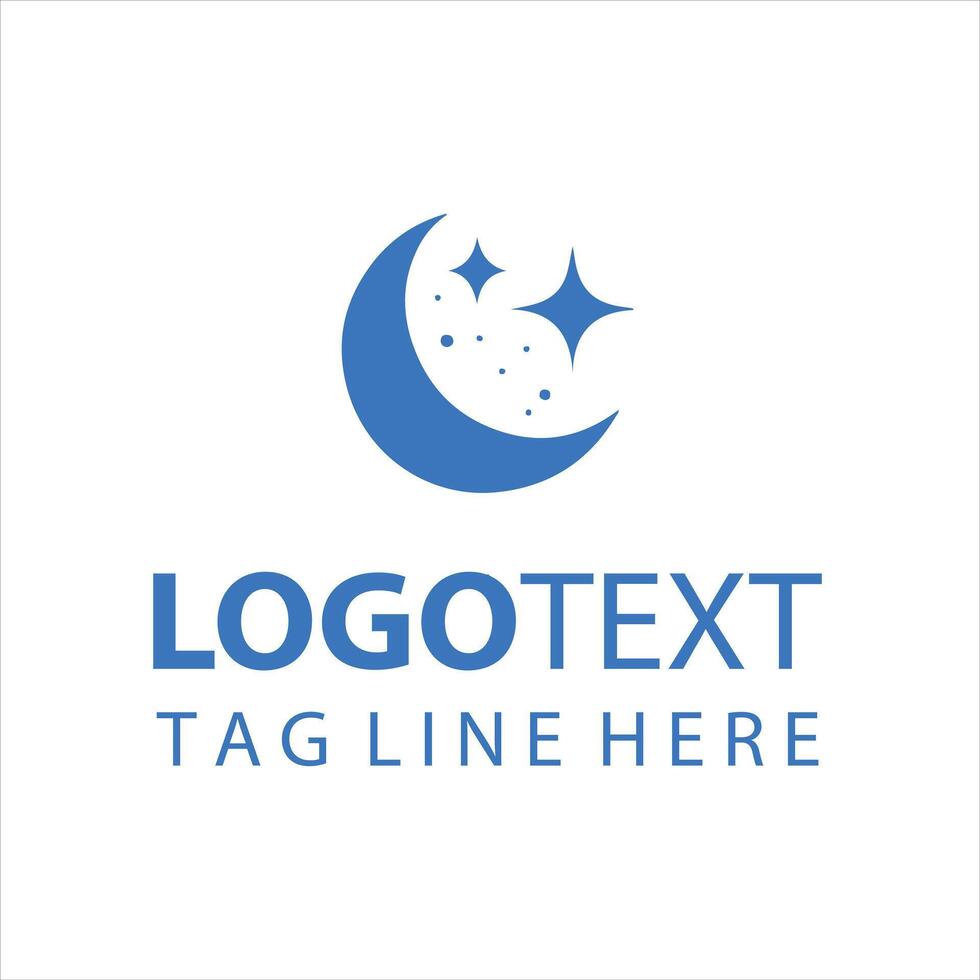 Lunar Whispers Moon Logo vector