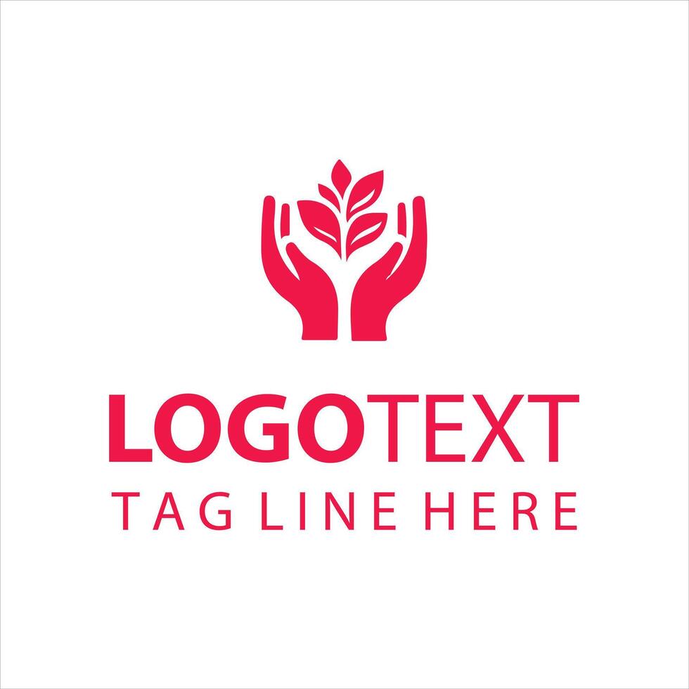 The Helping Touch Hands Logo vector