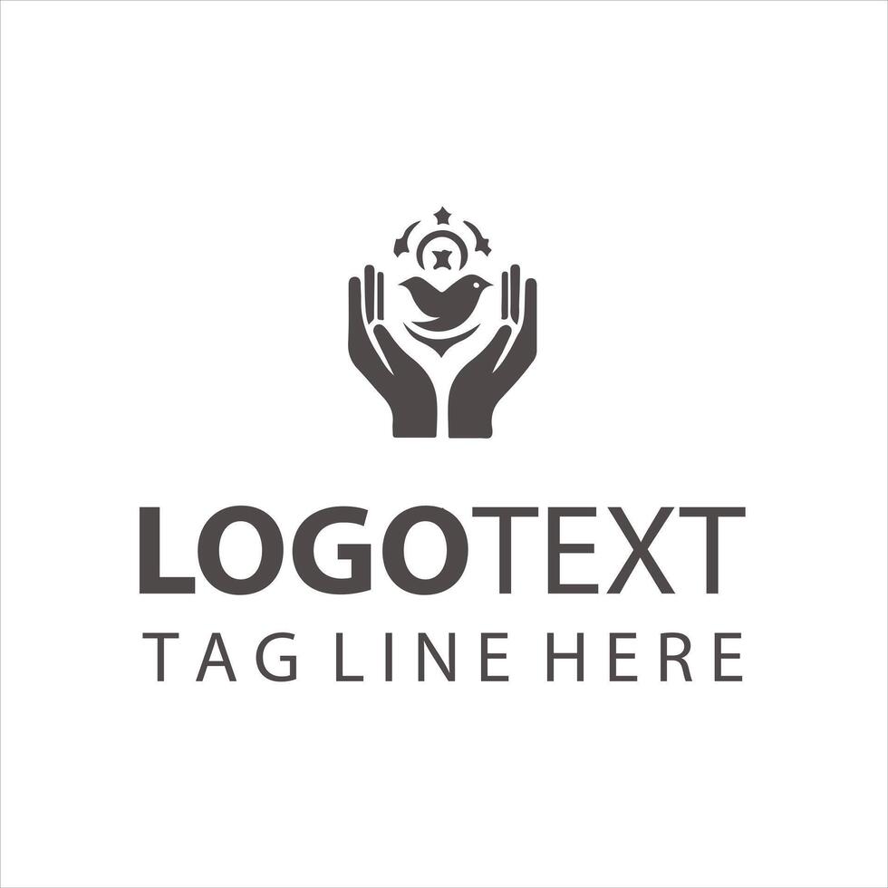 Gentle Touch Hands Logo Designs vector