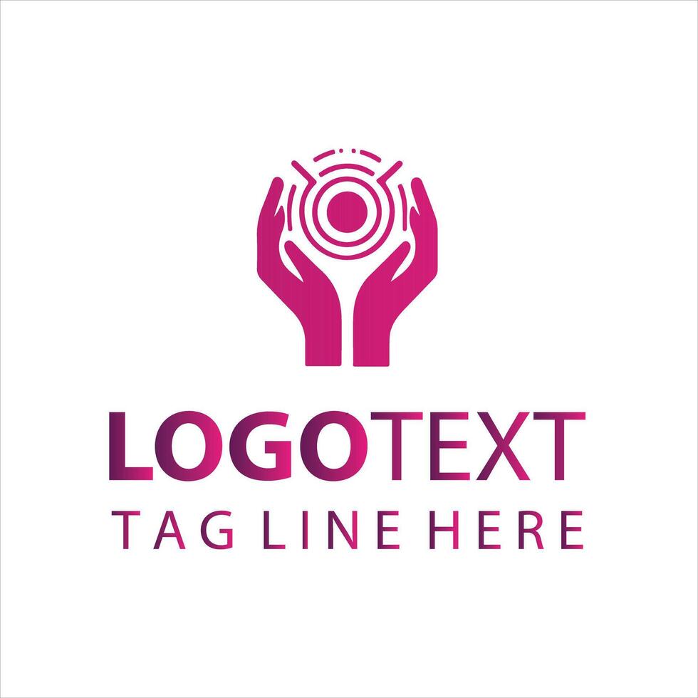 Infinite Touch Hands Logo vector