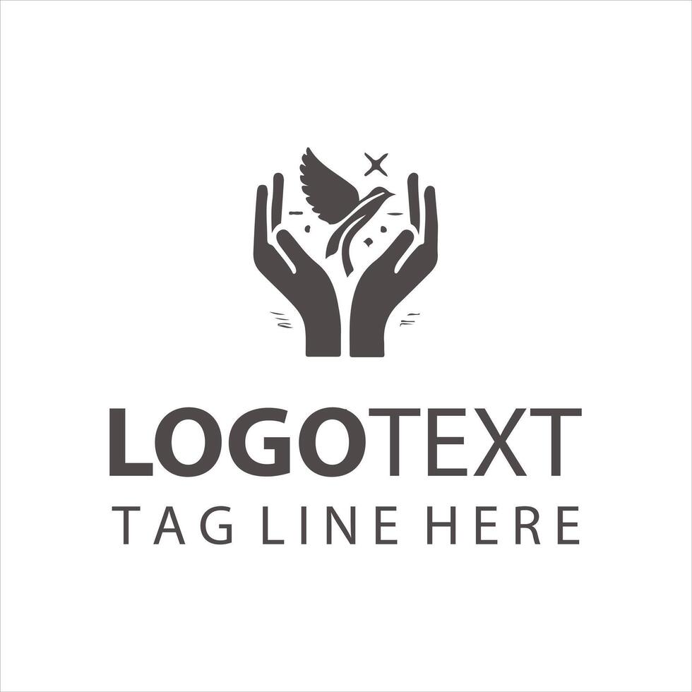 Hand in Motion Logo Design vector