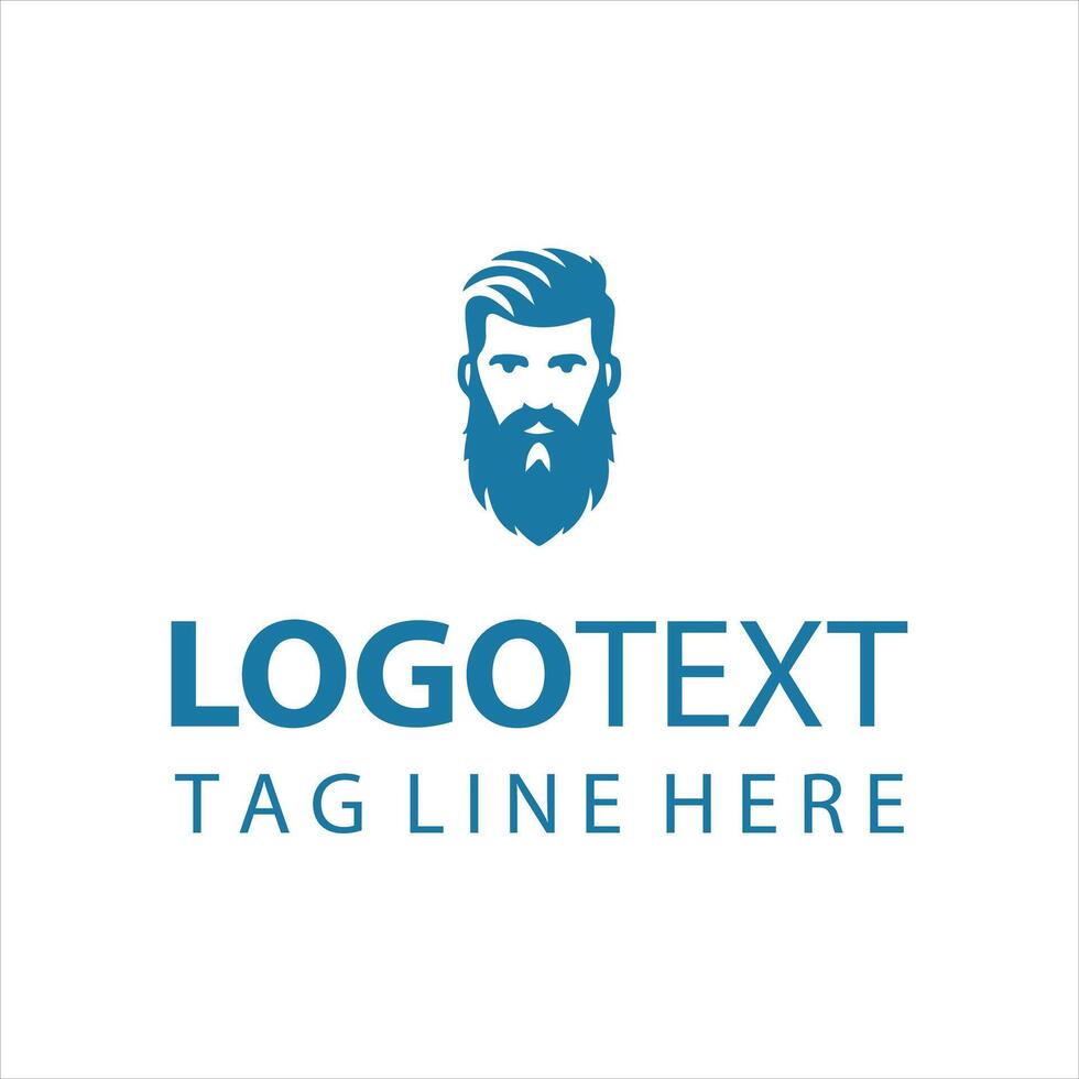 The Beard Mastery guy logo vector