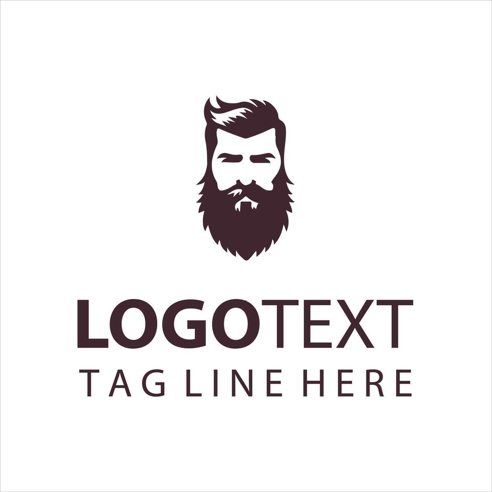 Beard Authority Guild guy logo vector