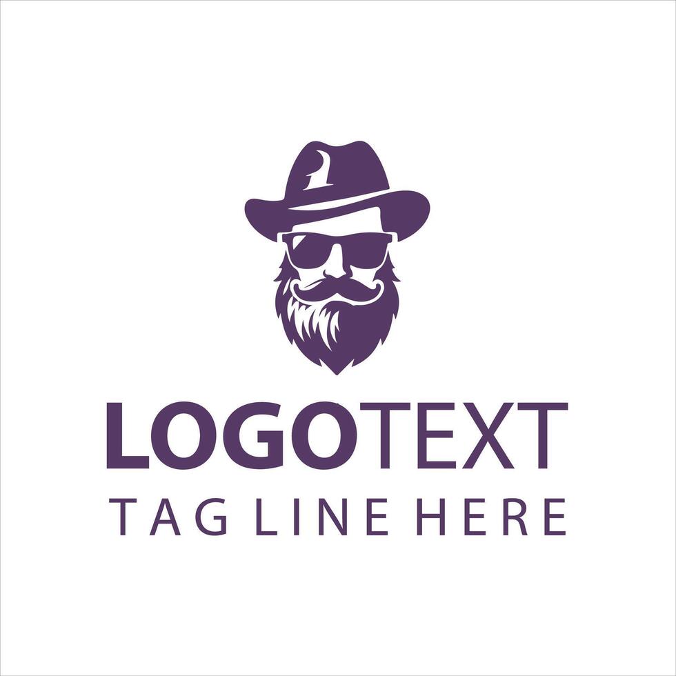 The Beard Experts guy logo vector