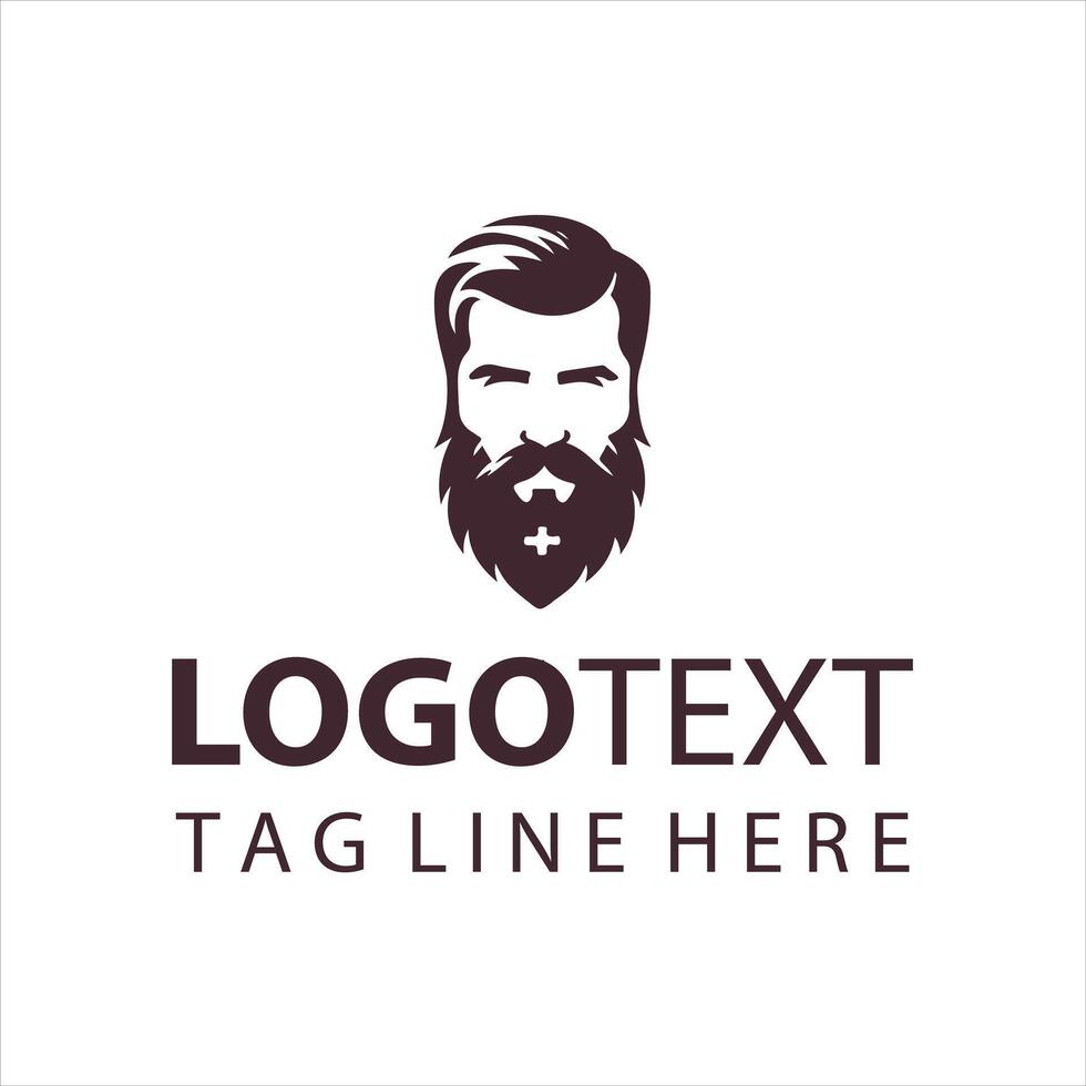 The Beard Aristocrats guy logo vector