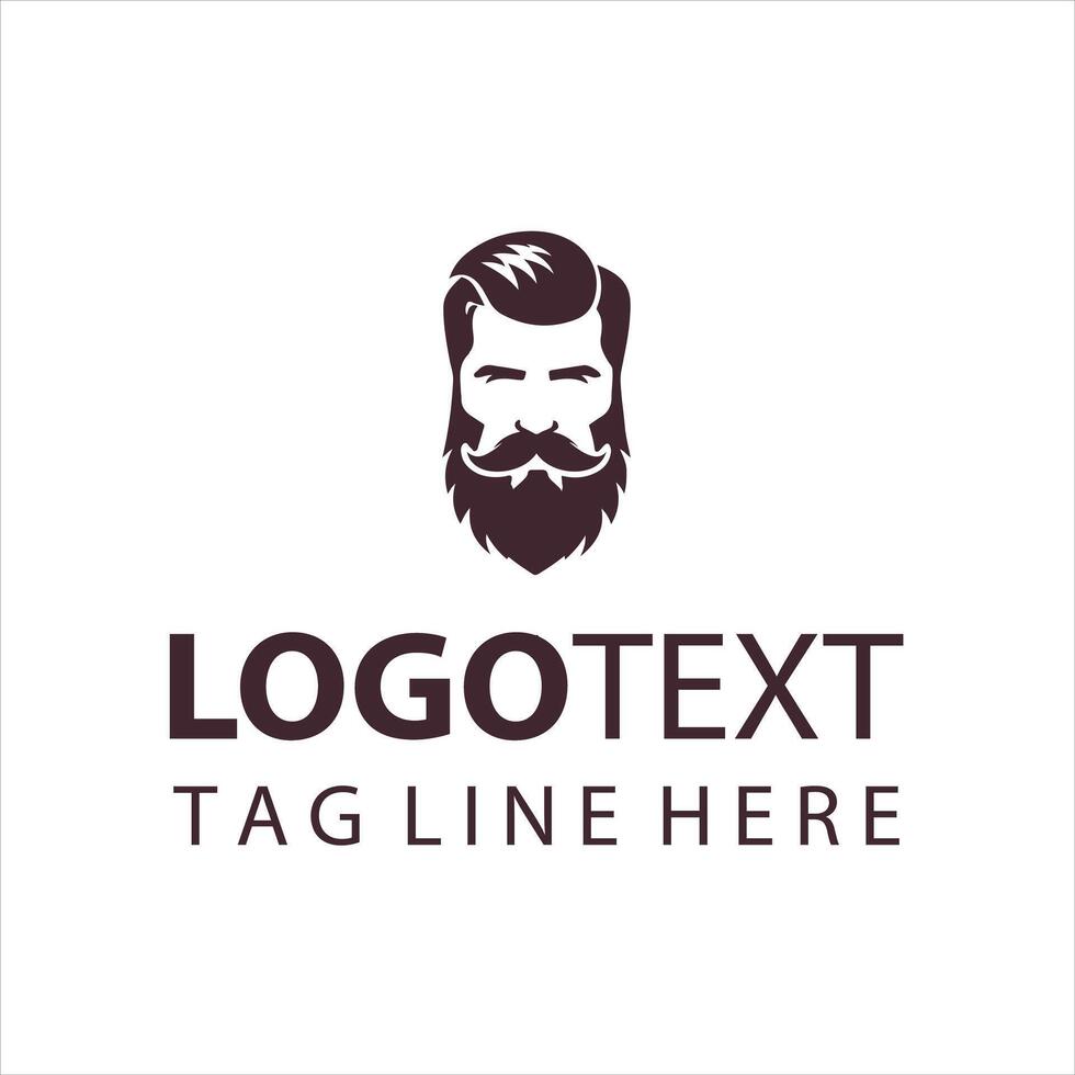 Beard Builders Co guy logo vector
