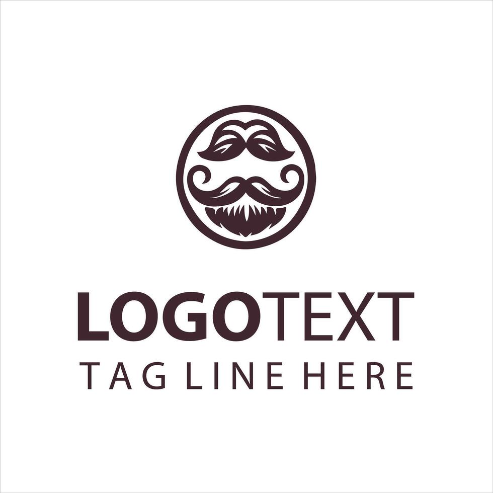 Rugged Beard Rebels guy logo vector