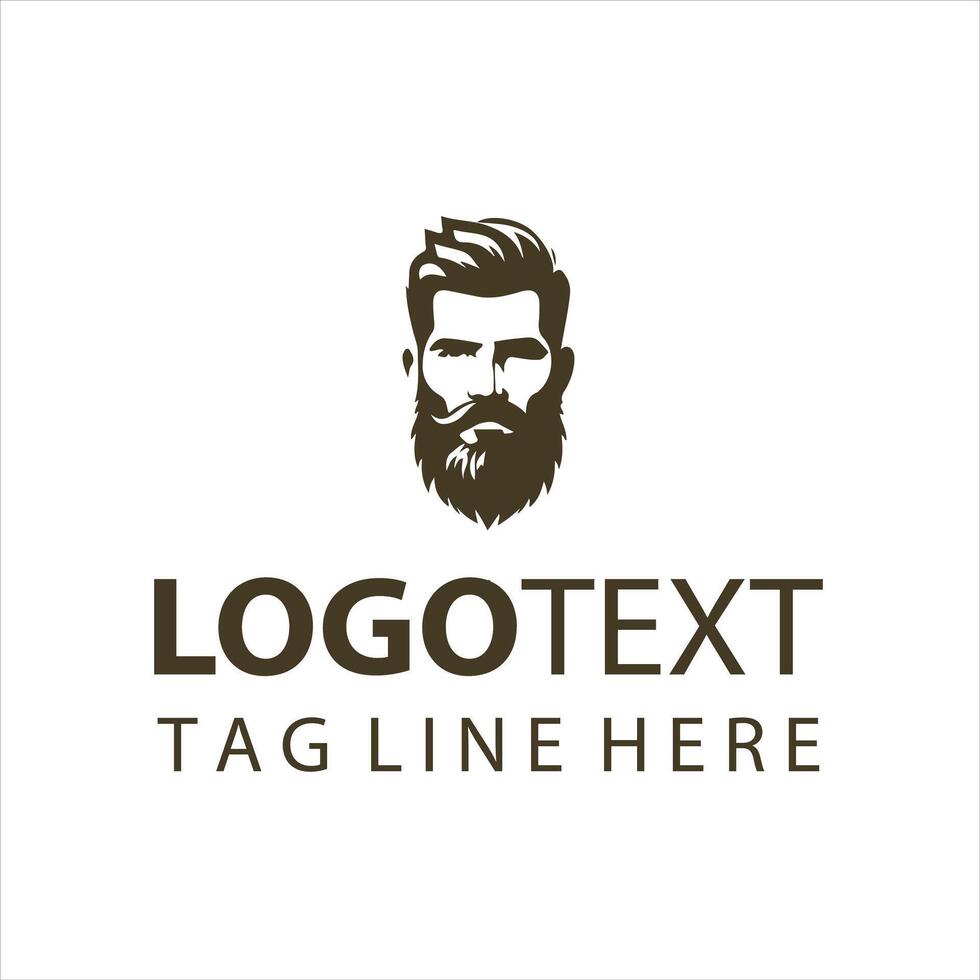 Beard Renegades guy logo vector