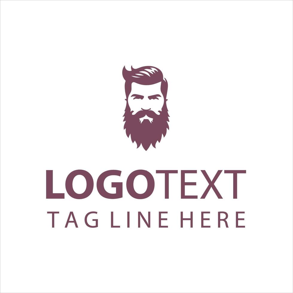 The Beard Pack guy logo vector