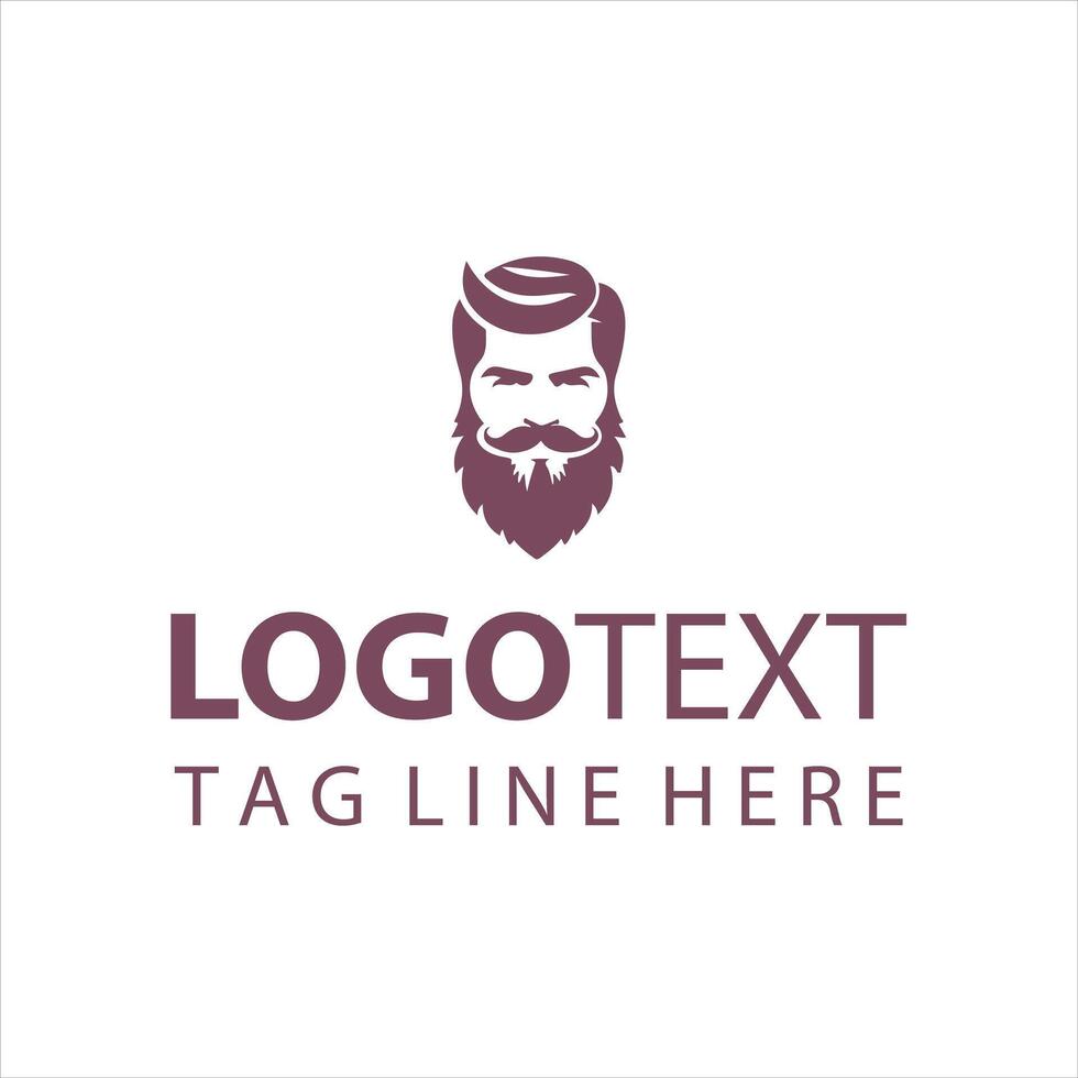 Beard Revolution Guild guy logo vector