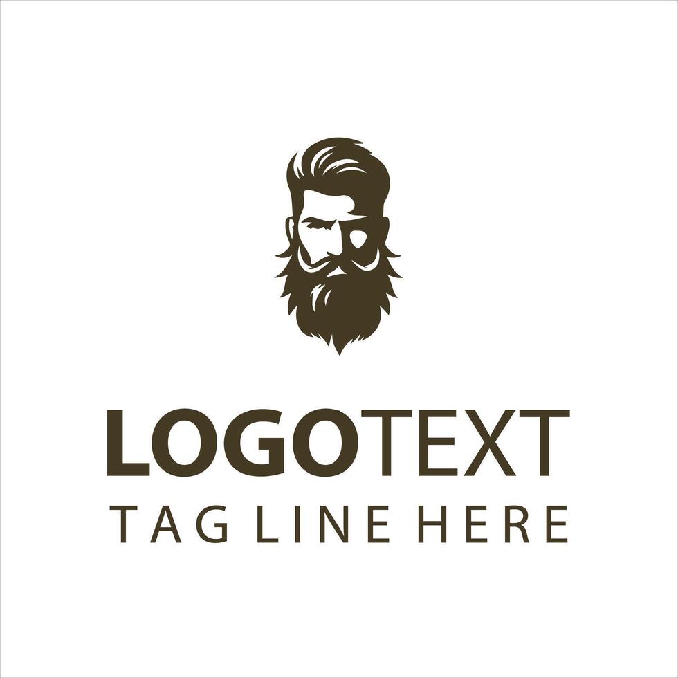 The Beard Company guy logo vector