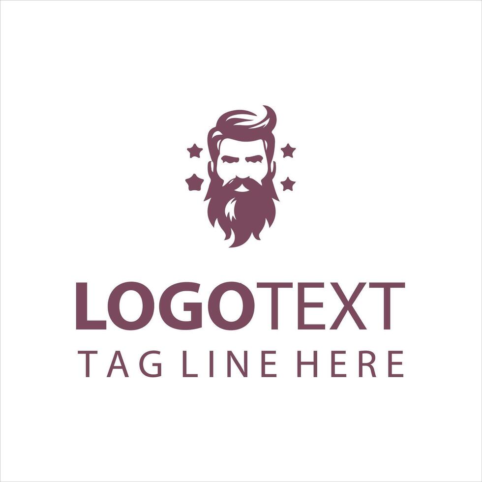 Prime Beard Collective guy logo vector