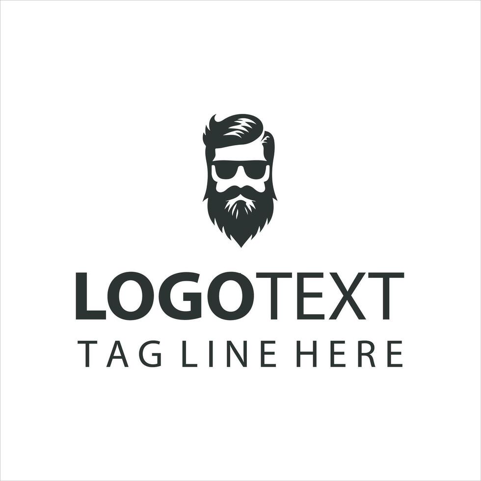 The Beard Crafters guy logo vector