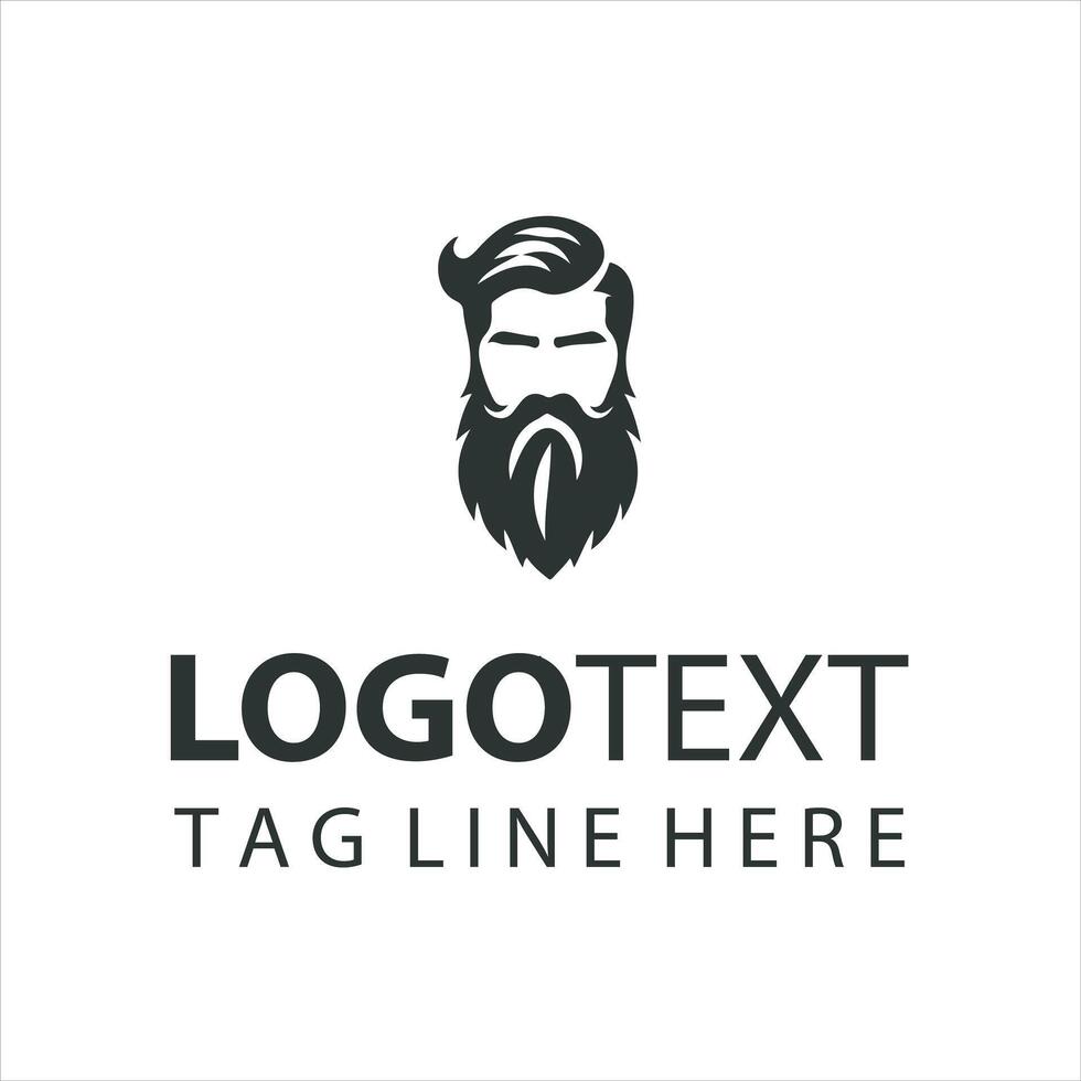 The Bearded Era guy logo vector
