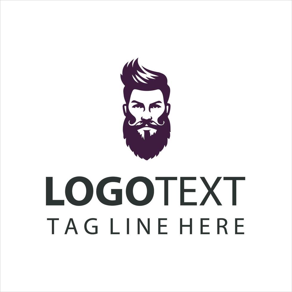 Gentlemans Beard Co guy logo vector
